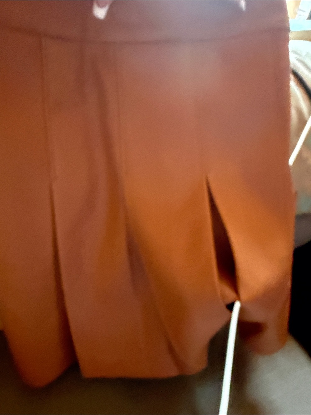 Susana Monaco Cognac Pleated Mini Skirt - Picture 5 of 6